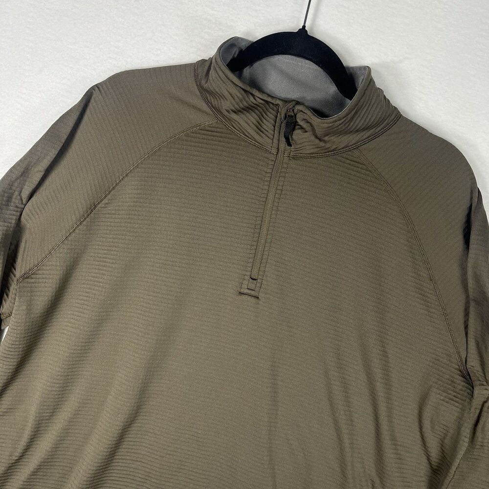 5.11 Tactical Mens XL Grid Fleece 1/4 Zip Pullover Shirt Olive Green TLBLIN43891